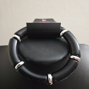 Paparazzi Black and Silver Chunky Bracelet